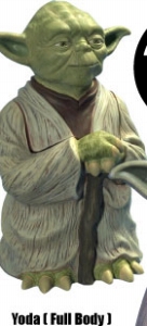 【クリックで詳細表示】スター・ウォーズ ヨーダ(全身) 陶器製クッキージャー[カーズ]《在庫切れ》Star Wars - Ceramic Cookie Jar： Yoda (Full body)