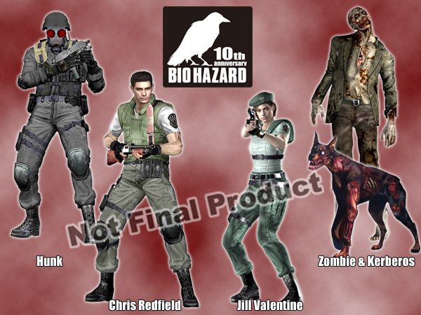 【クリックで詳細表示】バイオハザード 10周年記念シリーズ フィギュア第1弾 アソート カートン[ネカ]《在庫切れ》biohazard 10th Anniversary - Action Figures (Assortment)
