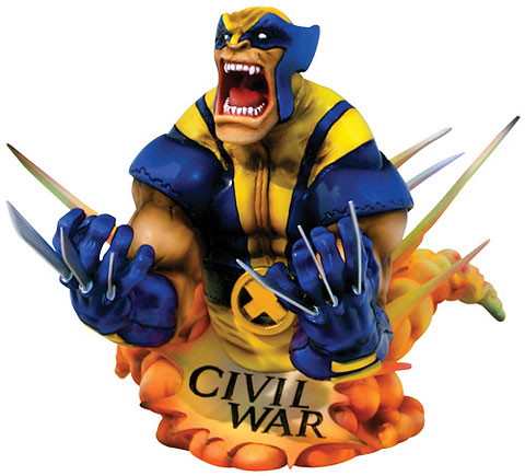 【クリックでお店のこの商品のページへ】マーベル ユニバース ミニバスト シビル・ウォー ウルヴァリン[ダイアモンドセレクト]《在庫切れ》Marvel - Universe Mini Bust：Civil War Wolverine