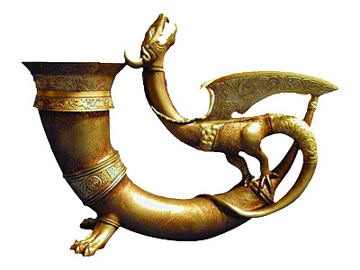 【クリックでお店のこの商品のページへ】ベオウルフ ゴールデン・ドラゴン・ホーン レプリカ[ダイアモンドセレクト]《在庫切れ》Beowulf - Replica：Golden Dragon Horn