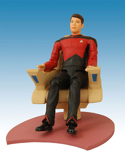 【クリックで詳細表示】新スタートレック アクションフィギュア ライカー副長 カートン[ダイアモンドセレクト]《在庫切れ》Star Trek TNG - Action Figure： Riker In Chair
