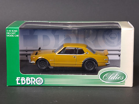 【クリックで詳細表示】1/43 ニッサン スカイライン GT-R KPGC10 ブラウン[EBBRO]《在庫切れ》