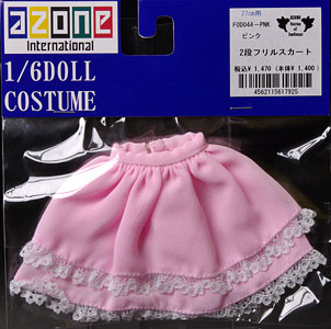 【クリックで詳細表示】2段フリルスカート ピンク(ドール用衣装)[アゾン]《在庫切れ》