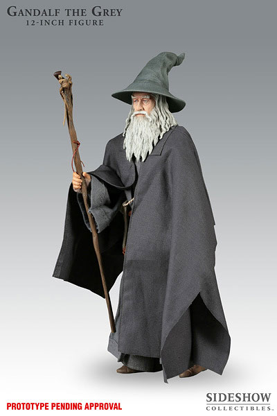 【クリックでお店のこの商品のページへ】ロード・オブ・ザ・リング 12インチアクションフィギュア 灰色のガンダルフ 単品[サイドショウ]《在庫切れ》Lord Of The Rings - 12 Inch Action Figures： Gandalf The Grey