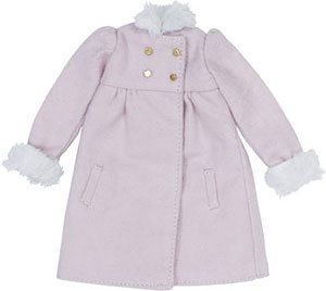 【クリックで詳細表示】27cm ソフィーモーダ ボア付きドーリーコート ピンク(ドール用衣装)[アゾン]《在庫切れ》