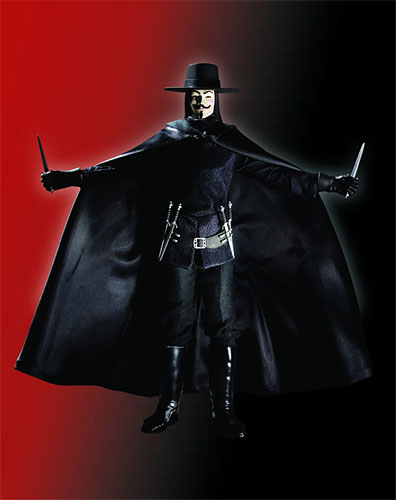 【クリックで詳細表示】Vフォー・ヴェンデッタ V デラックス13インチコレクターフィギュア 単品[DCダイレクト]《在庫切れ》V For Vendetta - Deluxe 13 Inch Collector Figure： V