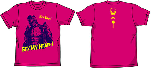 【クリックで詳細表示】北斗の拳 SAY MY NAME！Tシャツ/トロピカルピンク-XL[コスパ]《在庫切れ》