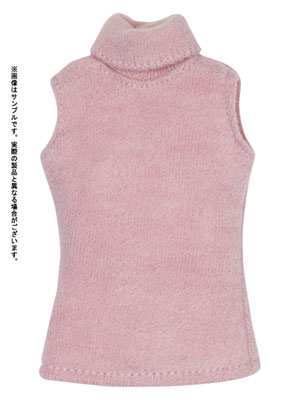 【クリックで詳細表示】27cmソフィーモーダ(ASM) ソフティーノースリーブタートル ピンク(ドール用衣装)[アゾン]《発売済・取り寄せ※暫定》