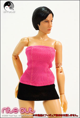 【クリックでお店のこの商品のページへ】トライアド・スタイル 女性版 TSF-026 ナイトアウト チューブトップ(ピンク)(ドール用衣装)[トライアドトイズ]《在庫切れ》Triad Style - Female Outfit： Nite Out Tube Top (Pink Ver.) TSF-026