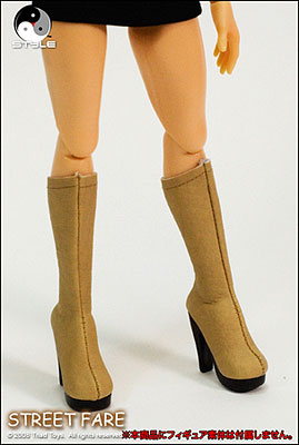【クリックでお店のこの商品のページへ】トライアド・スタイル 女性版 TSF-028 ストリート フェア ロングブーツ(タン)(ドール用衣装)[トライアドトイズ]《発売済・取り寄せ※暫定》Triad Style - Female Accessory： Street Fare Long boots (Tan Ver.) TSF-028