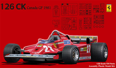 【クリックで詳細表示】プラモデル 1/20 フェラーリ126CK カナダ 1981 [フジミ模型]《発売済・取り寄せ※暫定》