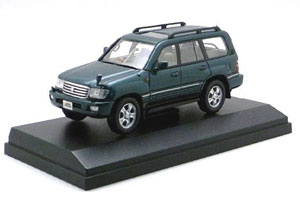 【クリックで詳細表示】ハンドメイドミニチュアカー 1/43 TOYOTA ランドクルーザー100(1998年式) ダークグリーンマイカ[インターアライド]《在庫切れ》