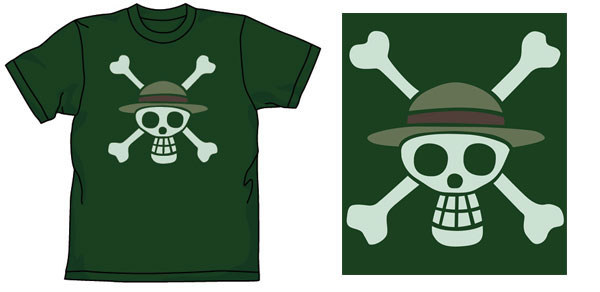 【クリックで詳細表示】From TV animation ワンピース 海賊旗抜染Tシャツ/アイビーグリーン-M(再販)[コスパ]《在庫切れ》