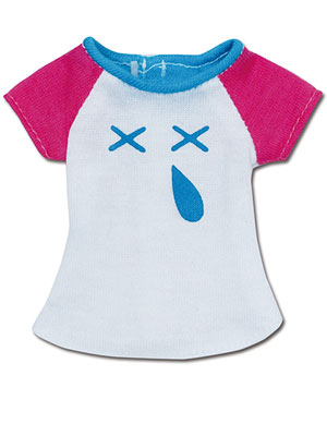 【クリックで詳細表示】25cmピュアニーモ Snotty Cat 3カラーTシャツ/ライトブルー×ピンク(ドール用衣装)[アゾン]《取り寄せ※暫定》