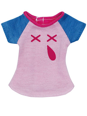 【クリックで詳細表示】25cmピュアニーモ Snotty Cat 3カラーTシャツ/ピンク×パープル(ドール用衣装)[アゾン]《在庫切れ》