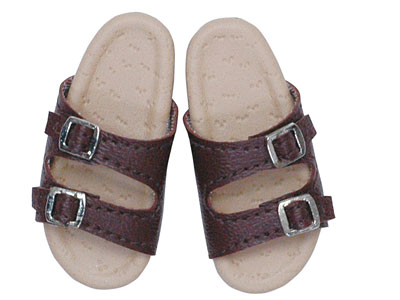 【クリックで詳細表示】メンズ サンダル ブラウン(ドール用衣装)[アゾン]《取り寄せ※暫定》