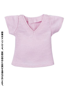 【クリックで詳細表示】ピュアニーモサイズコスチューム ファニーファニー VネックTシャツ ピンク(ドール用衣装)[アゾン]《在庫切れ》