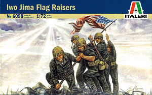 【クリックで詳細表示】プラモデル 1/72 IWO JIMA FLAG RAISERS (硫黄島 (国旗を揚げる米兵))[イタレリ]《在庫切れ》
