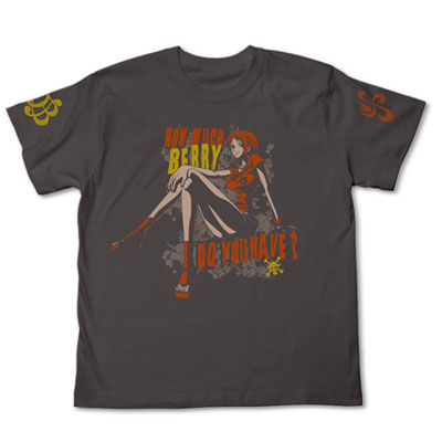 【クリックで詳細表示】From TV animation ワンピース 泥棒猫ナミ Tシャツ/チャコール-S(再販)[コスパ]《在庫切れ》