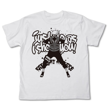【クリックで詳細表示】NARUTO -ナルト- 疾風伝 カカシTシャツ/ホワイト-S(再販)[コスパ]《在庫切れ》