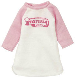 【クリックで詳細表示】ピュアニーモ用ウェア ファニーファニー Tシャツワンピ ピンク(ドール用衣装)[アゾン]《在庫切れ》
