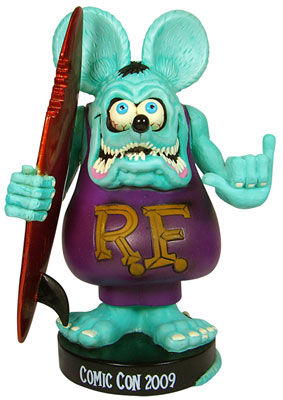 【クリックで詳細表示】ワッキーワブラー ラットフィンク(サーフィン) コミコン限定ブルー版 単品[ファンコ]《在庫切れ》Rat Fink - Wacky Wobbler： Rat Fink Surf [Color Exclusive - Blue]