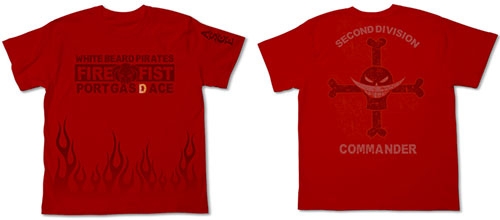 【クリックで詳細表示】From TV animation ワンピース 火拳のエースTシャツ/レッド-XS(再販)[コスパ]《在庫切れ》