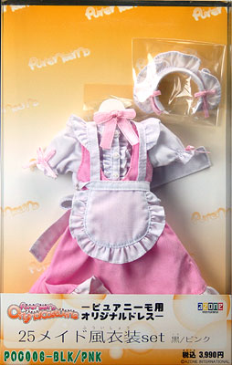 【クリックで詳細表示】PN メイド風衣装set(ピンク)(ドール用衣装)[アゾン]《在庫切れ》