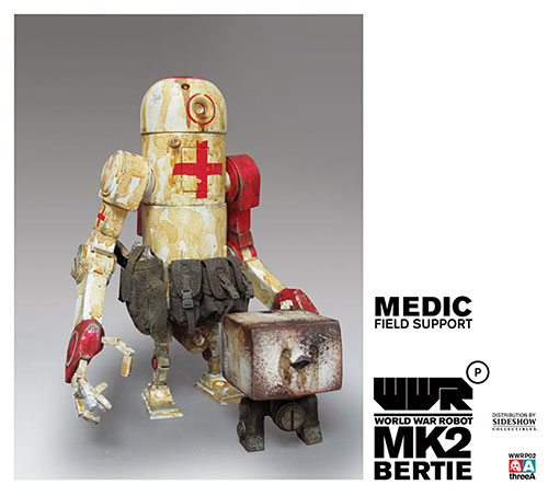 【クリックで詳細表示】ワールド・ウォー・ロボット メディック フィールド サポート 完成品フィギュア 単品[スリー・エー]《在庫切れ》World War Robot Portable - 1/12 Scale Figure： Bertie (Medic Field Support)
