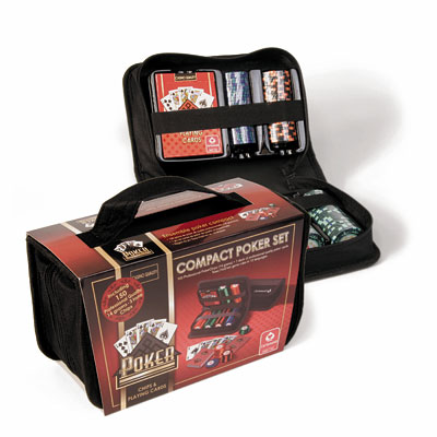 【クリックで詳細表示】カジノ仕様 コンパクトポーカーセット[ジーピー]《在庫切れ》