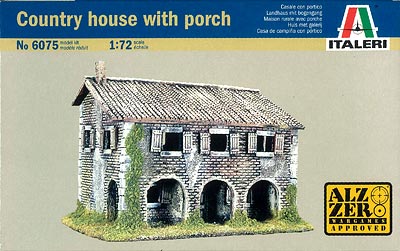 【クリックで詳細表示】プラモデル 1/72 COUNTRY HOUSE WITH PORCH (田舎家)[イタレリ]《在庫切れ》