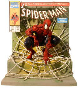 【クリックで詳細表示】マーベル シーンレプリカ スパイダーマン＃1(1990)コミック・カバー版[マスターレプリカ]《在庫切れ》Marvel - Scene Replica： Spider-Man ＃1 (1990) Comic Cover