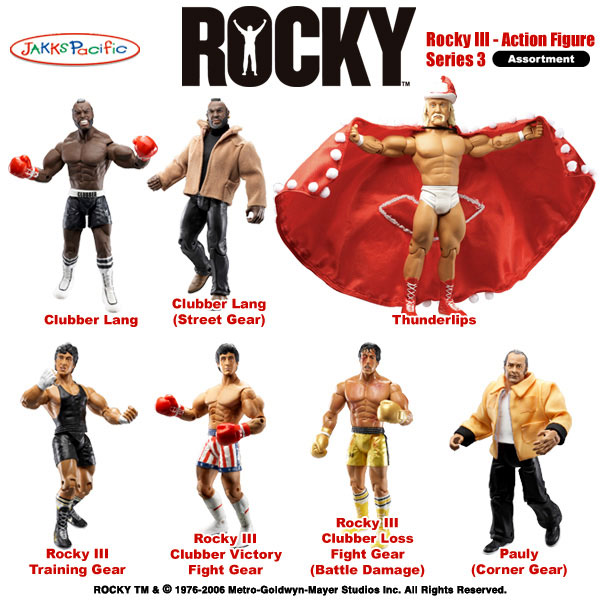 【クリックでお店のこの商品のページへ】ロッキー アクションフィギュア シリーズ3 ロッキーIII アソート カートン[ジャックスパシフィック]《在庫切れ》Rocky - Action Figure： Series 3 - Rocky III (Assortment)