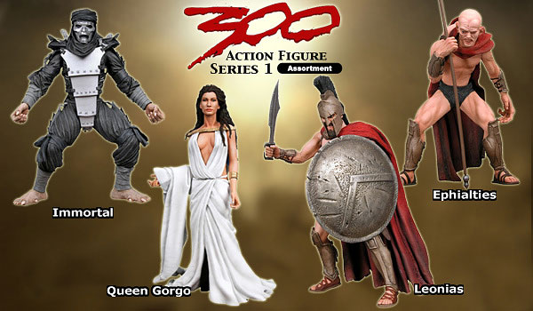 【クリックで詳細表示】300 アクションフィギュア シリーズ1 アソート カートン[ネカ]《在庫切れ》300 - Action Figure Series 1 (Assortment)