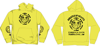 【クリックで詳細表示】From TV animation ワンピース トラファルガー・ロー パーカー/イエロー-L[コスパ]《在庫切れ》