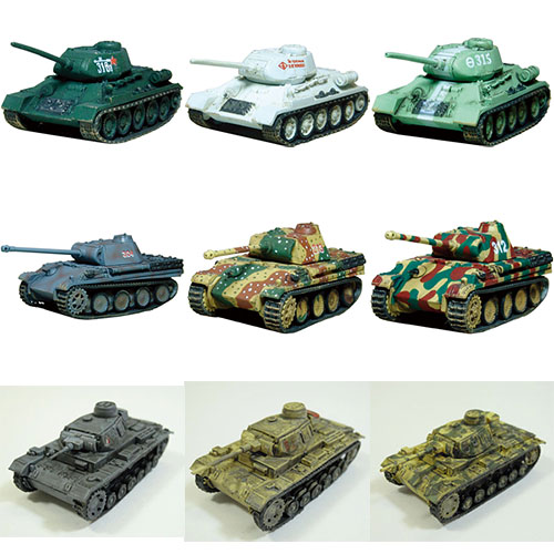 【クリックで詳細表示】バトルタンクキットコレクション Vol.1 BOX(食玩)[エフトイズ・コンフェクト]《在庫切れ》1/144scale Battle Tank Kit Collection Vol.1