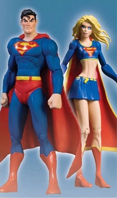 【クリックで詳細表示】スーパーマン バットマン：スーパーガール/ アクションフィギュア ボックス[DCダイレクト]《在庫切れ》Superman / Batman - Action Figure： Collectors Set