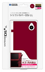 【クリックで詳細表示】DSi LL用 シリコンカバーDSi LL レッド[ホリ]《在庫切れ》