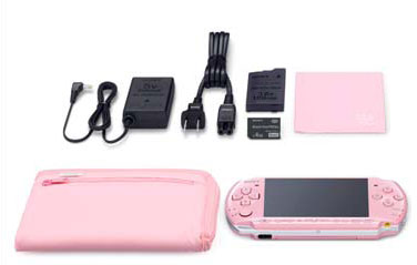 【クリックでお店のこの商品のページへ】PSP-3000本体 バリューパック ブロッサム・ピンク[SCE]《在庫切れ》