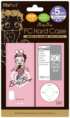 【クリックでお店のこの商品のページへ】ベティ・ブープ 第5世代 iPod nano専用 PCハードケース ピンク[グルマンディーズ]《在庫切れ》