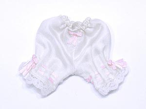 【クリックで詳細表示】ブライダルドロワーズ(白×ピンク)(ドール用衣装)[アゾン]《在庫切れ》