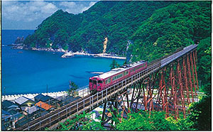 【クリックで詳細表示】ジグソー 特選 余部鉄橋 -海望む- 1000ピース(12-12)[やのまん]《在庫切れ》