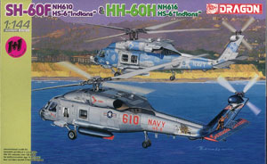 【クリックで詳細表示】ドラゴンモデル プラモデル 1/144 SH-60F＆HH-60H 対潜ヘリ部隊「インデアンズ」[スカイネット]《在庫切れ》