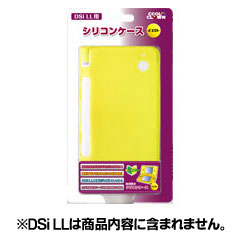 【クリックで詳細表示】DSi LL用 シリコンケース イエロー[デイテル・ジャパン]《在庫切れ》
