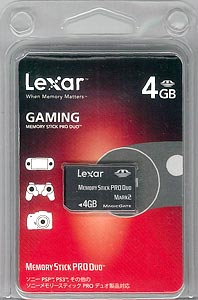 【クリックで詳細表示】Lexar メモリースティックPRO DUO【4GB】(Gaming Edition)[ホリ]《取り寄せ※暫定》