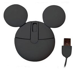 【クリックで詳細表示】ディズニー 光学式モバイルマウス ブラック GDN-05BK[グルマンディーズ]《在庫切れ》