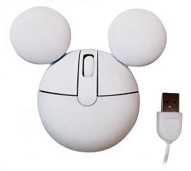 【クリックで詳細表示】ディズニー 光学式モバイルマウス ホワイト GDN-05WH[グルマンディーズ]《在庫切れ》
