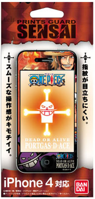 【クリックで詳細表示】プリントガードSENSAI iPhone4 ワンピース02 エースi[ハセ・プロ]《在庫切れ》