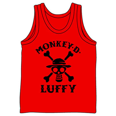 【クリックで詳細表示】From TV animation ワンピース ルフィ タンクトップ/レッド×レッド-L[コスパ]《在庫切れ》