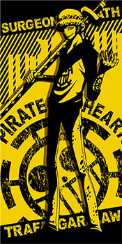 【クリックで詳細表示】From TV animation ワンピース トラファルガー・ロー ビッグタオル[コスパ]《在庫切れ》